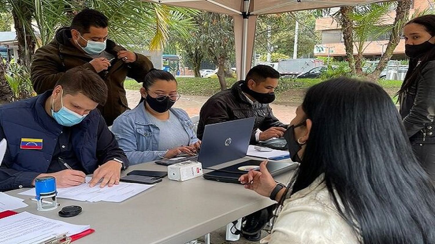 APOYO A MIGRANTES EN COLOMBIA: venezolanos en Bogotá reciben asesoría jurídica