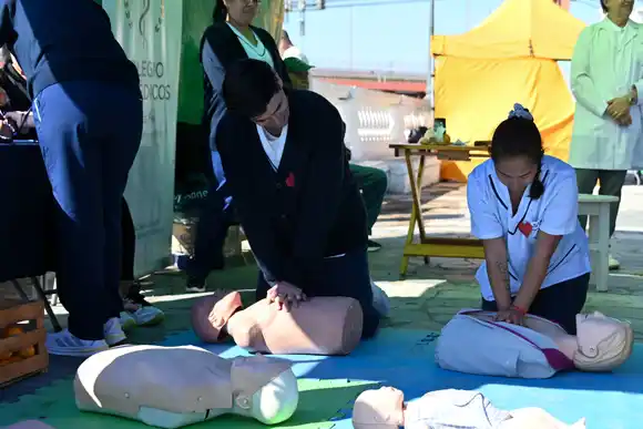 Realizaron clases de RCP en Rosario por el Día Mundial del Corazón