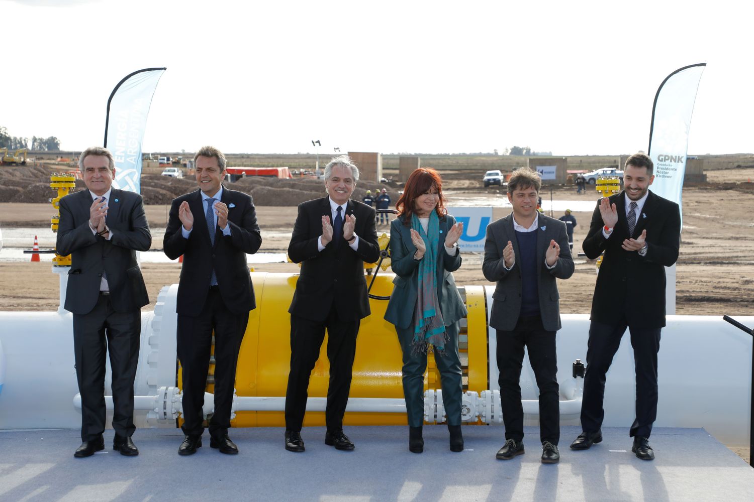 Inauguración del gasoducto Néstor Kirchner