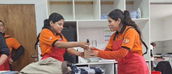 La lavandería representa una posibilidad real de trabajo para jóvenes y adultos