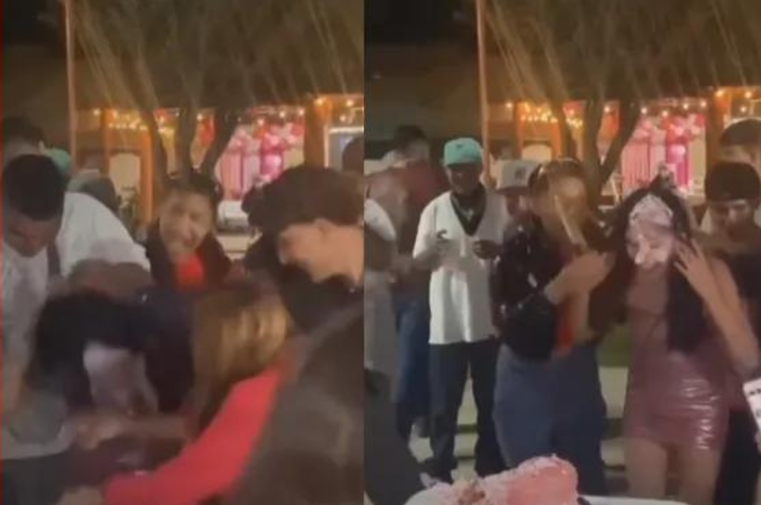 El dramático momento asustó a todos los invitados