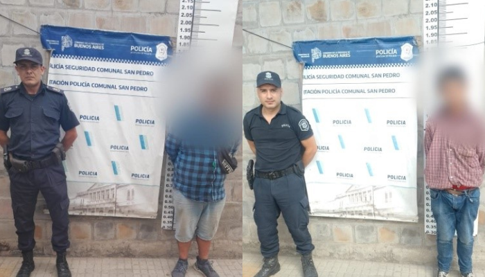 Los dos detenidos se encontraban en estado de ebriedad.