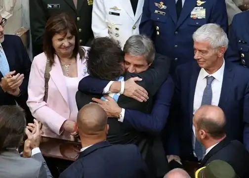 Luis Caputo y Javier Milei.