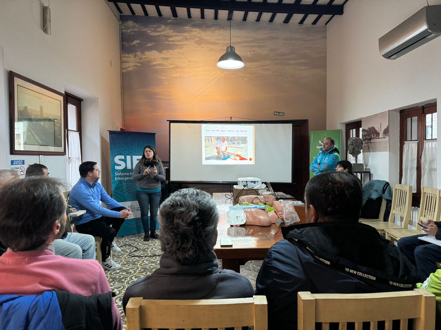 Así fue la jornada de capacitación para ambulancieros de San Pedro