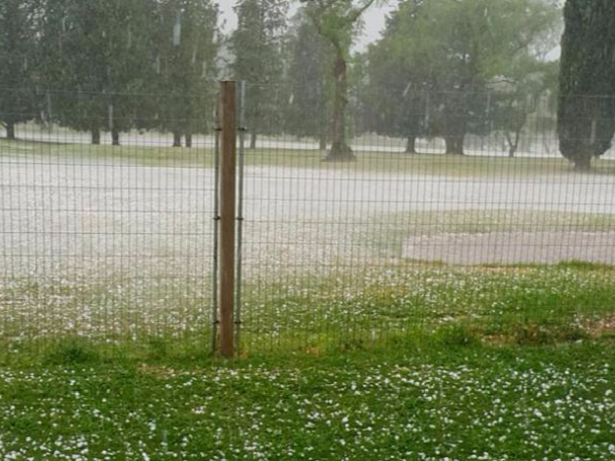 Cayó piedra en varias localidades de la provincia