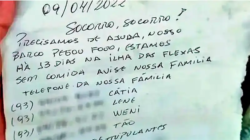 Naufragaron, sobrevivieron 17 días y los rescataron tras un mensaje en botella