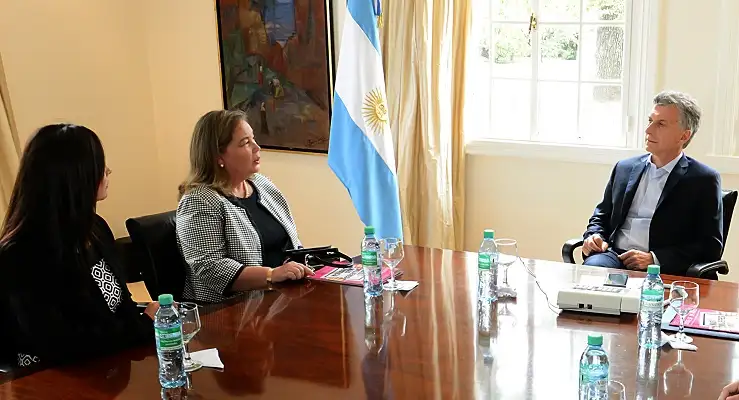 Macri recibió a la Presidenta de la Asociación de Mujeres Jueces