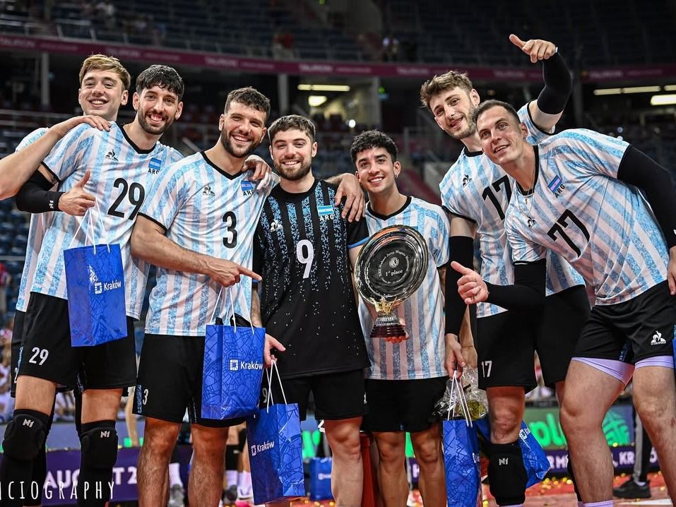 Argentina debuta en el Mundial el el 14 de septiembre ante Francia.Foto:FEVA