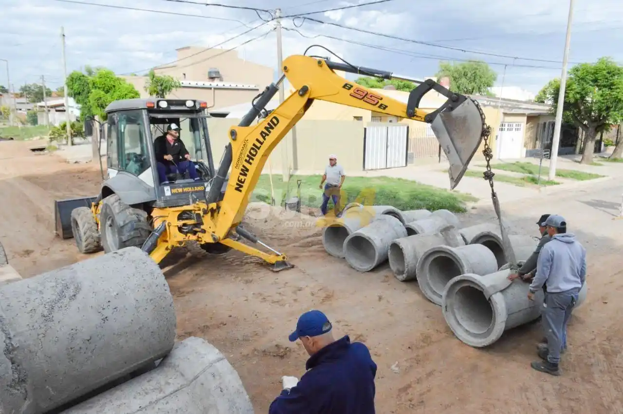 El Municipio avanza en la construcción y limpieza de desagües