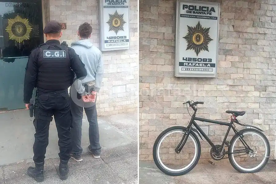 Robó una bicicleta, lo detectaron por las cámaras de Monitoreo y lo lograron detener