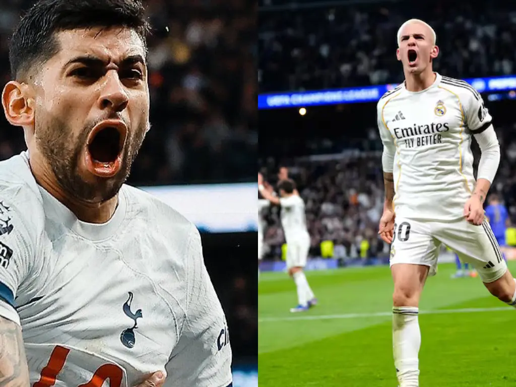 Noche argentina en la Champions: Mastantuono brilló en Madrid y Romero festejó en Londres