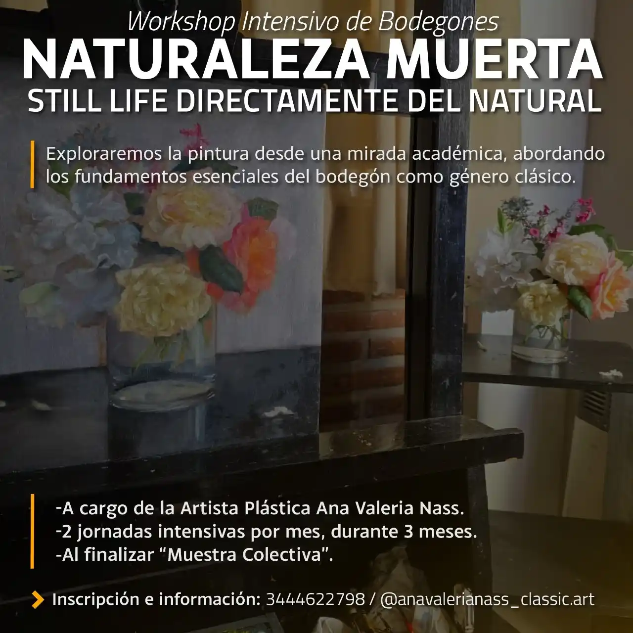 Gualeguay abre un workshop intensivo de bodegones y naturaleza muerta