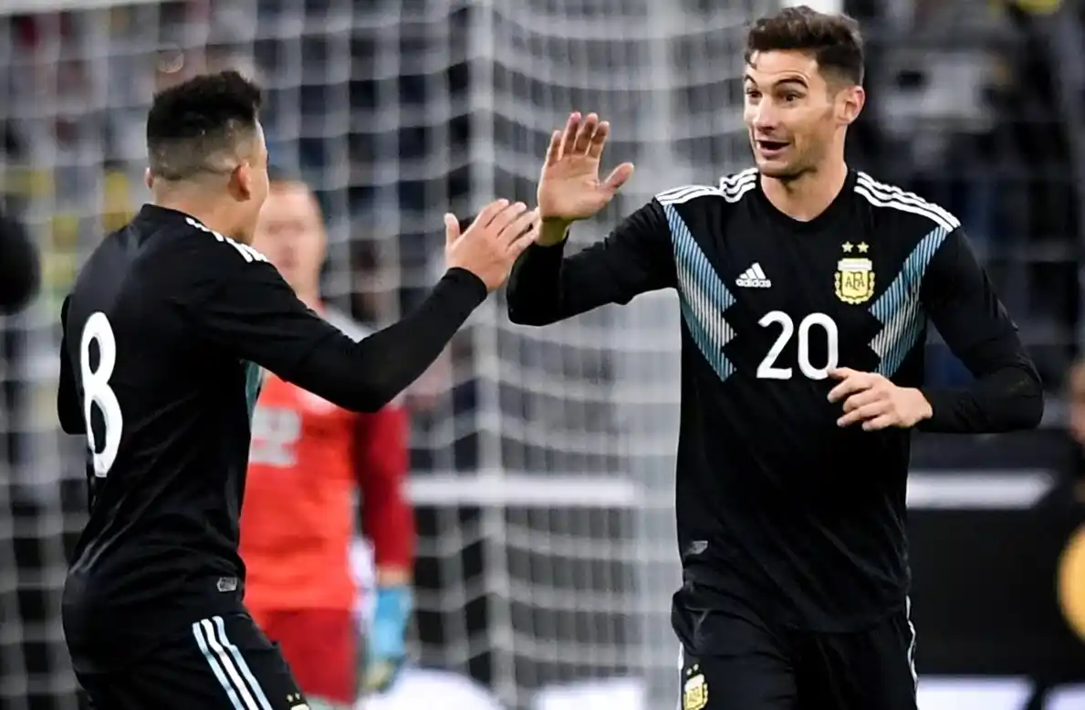 Argentina rescató un empate por 2 a 2 ante Alemania en Dortmund