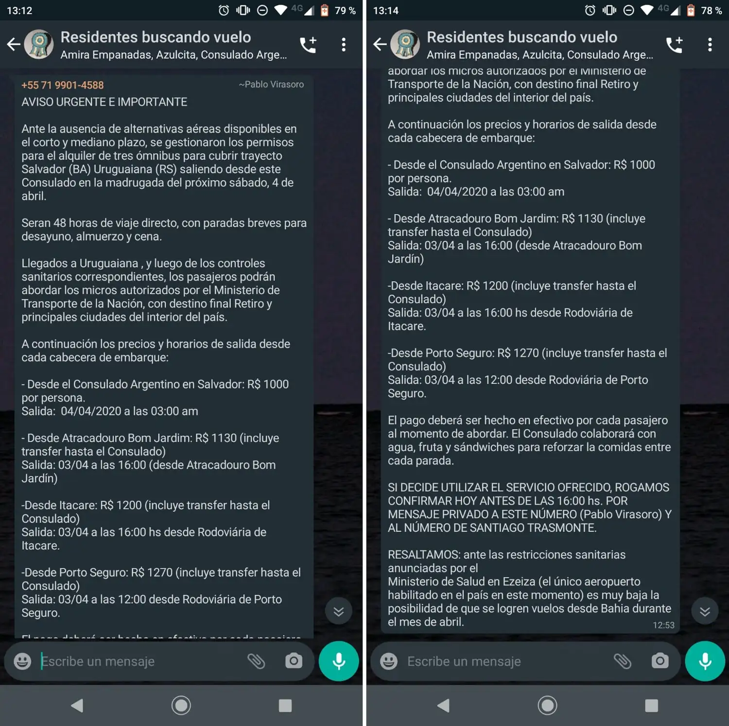 Crece la desesperación de una gualeguaychense varada en Brasil: "Se nos agotan los ahorros"