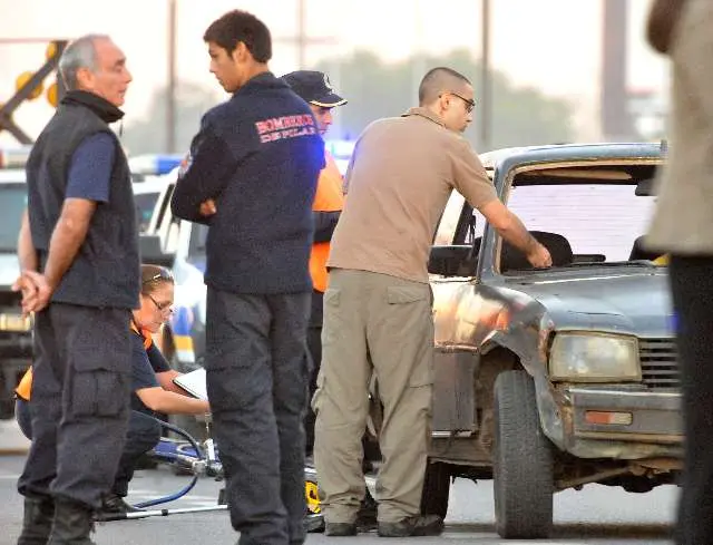 Tensión en la reconstrucción del accidente de Pablo García en Pilar