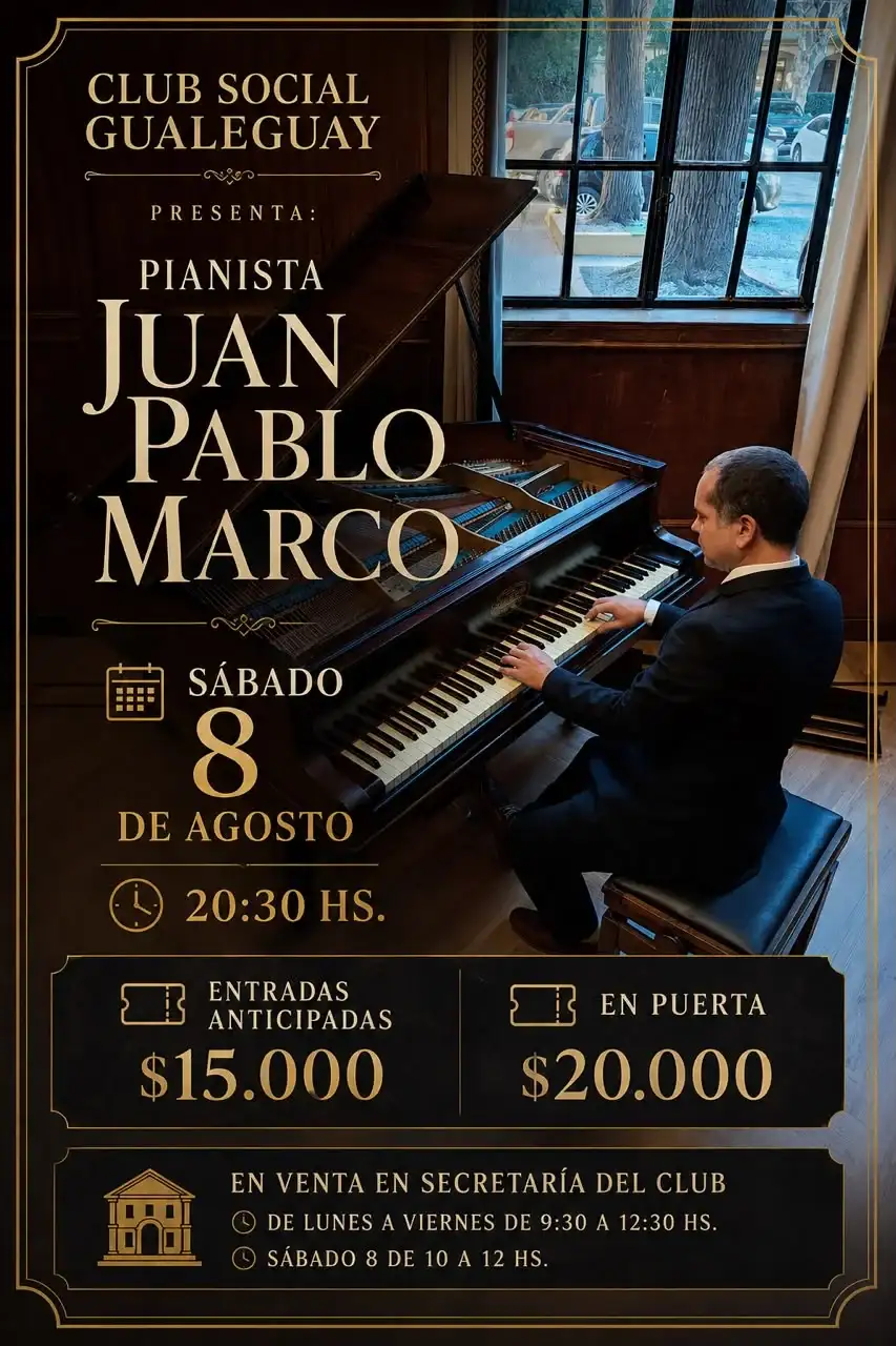 Presentación del pianista Juan Pablo Marcó