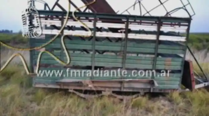 El líder de Almafuerte, Ricardo Iorio, volcó con su camioneta en Puán