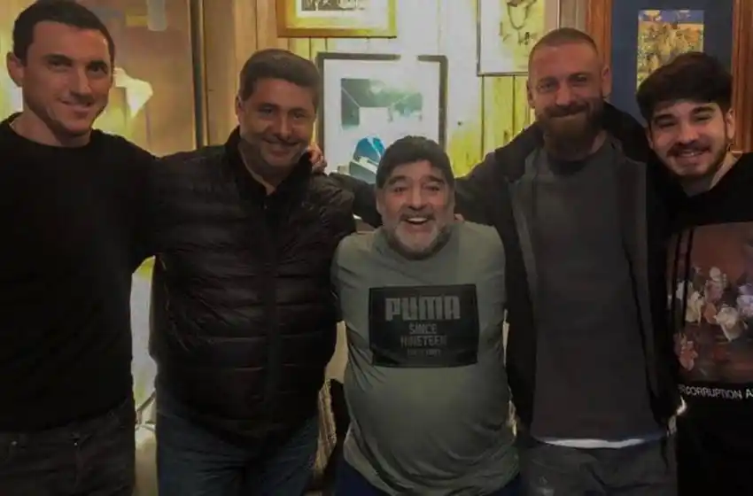 Maradona y De Rossi, unidos por la sangre xeneize