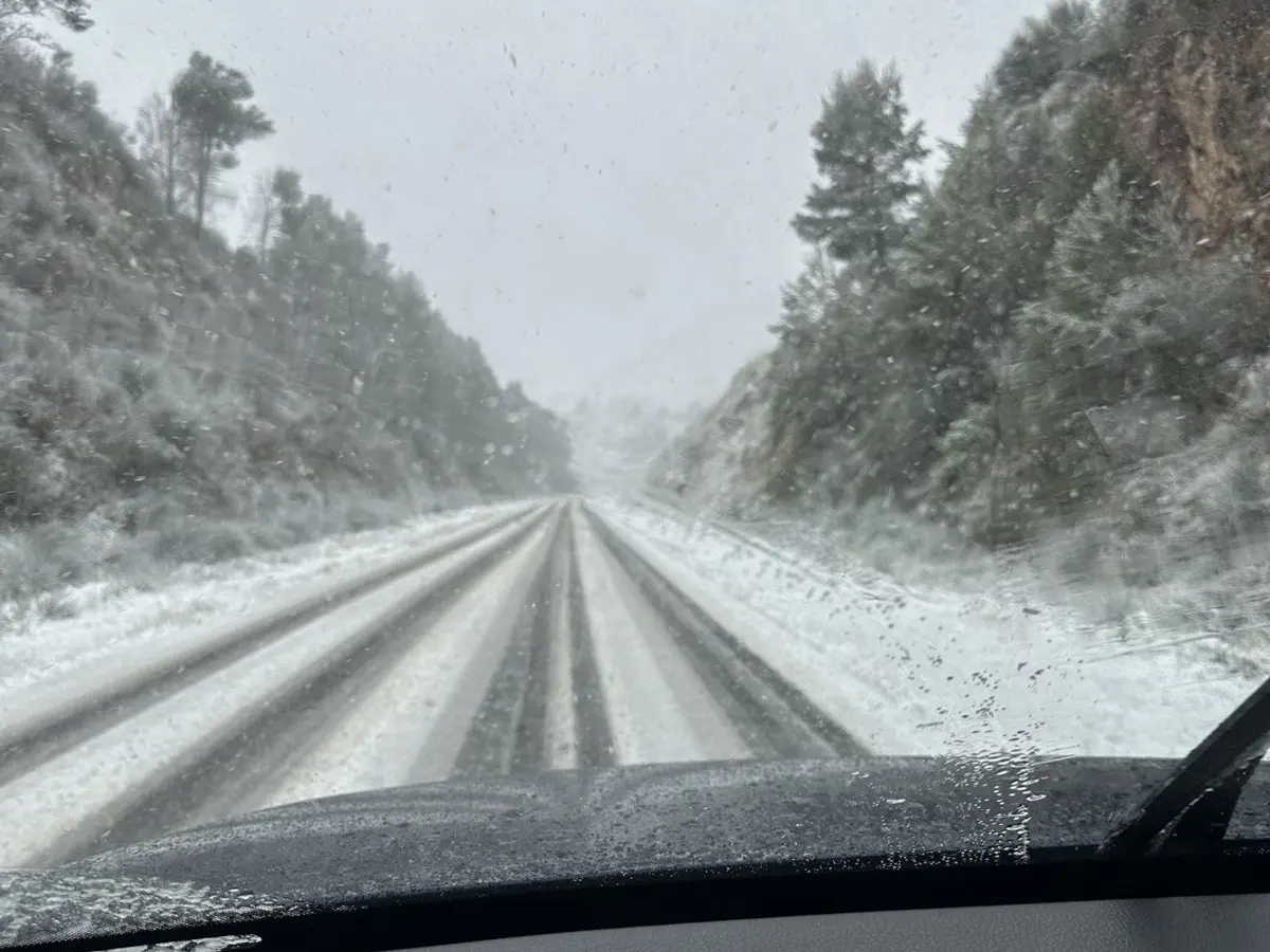 Las calles completamente nevadas