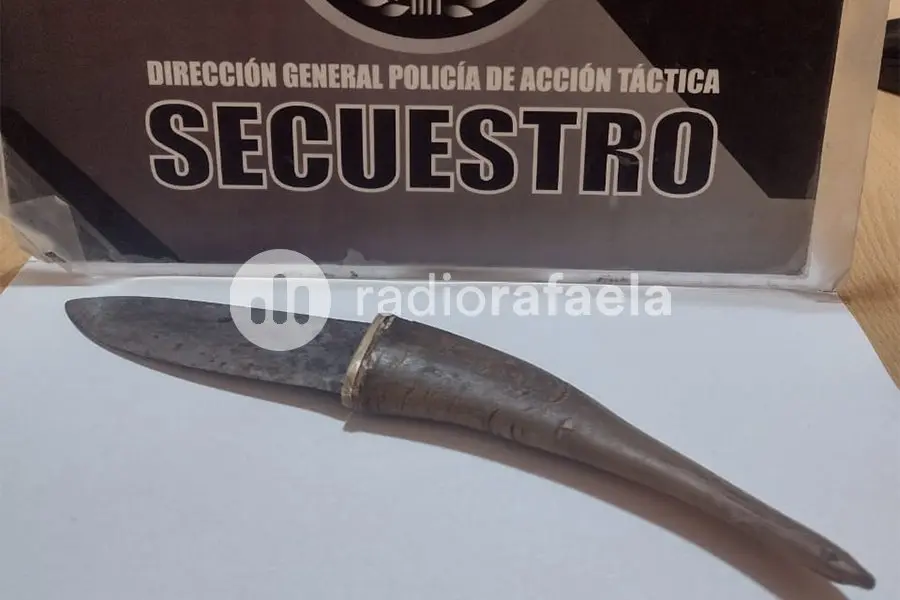 Detenido con cuchillo de película en Rafaela