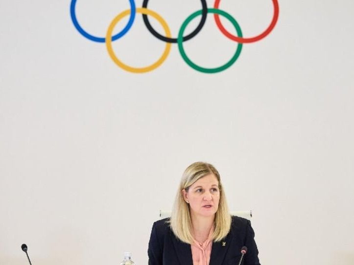 La Presidenta de la entidad,Kirsty Coventry analiza en el COI la normativa para atletas transgénero .Foto: COI