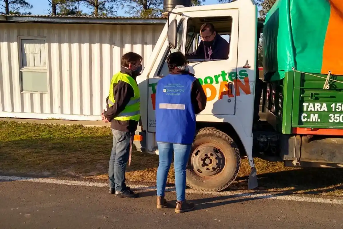 Realizaron un operativo de control sanitario a camiones que transportan alimentos