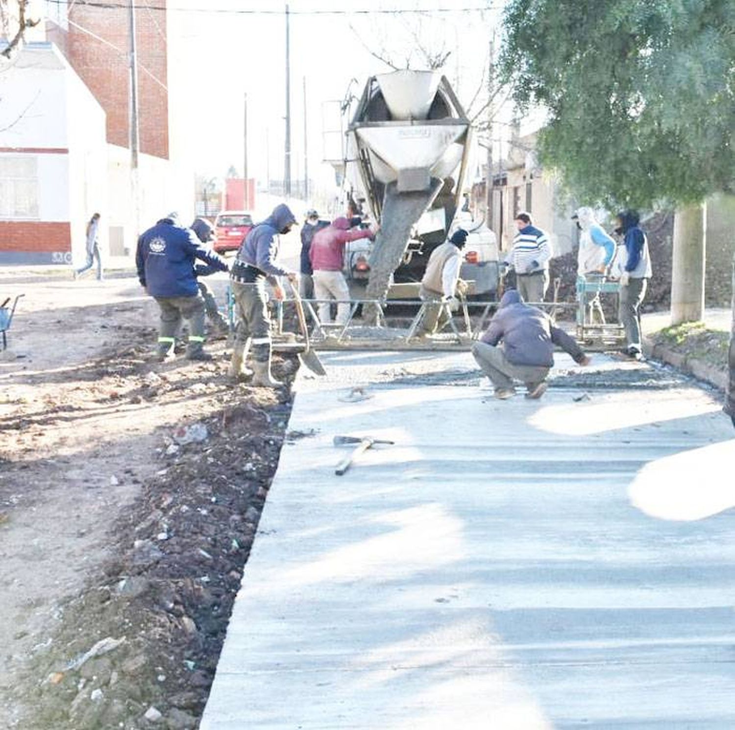 Continúan los trabajos de  repavimentación en la zona sur