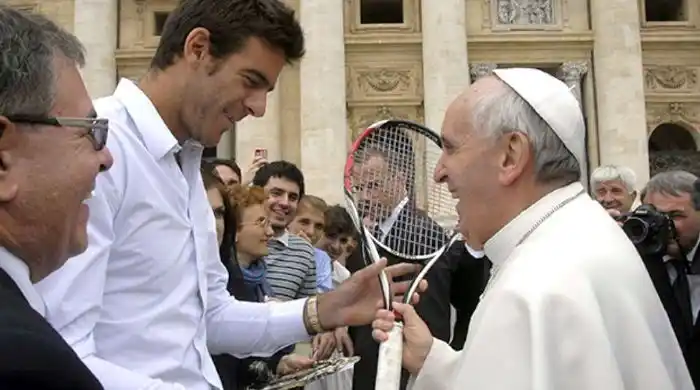 Para Del Potro, "el Papa Francisco es más grande que Messi"