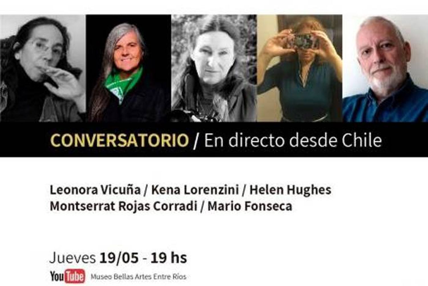 Conversatorio en vivo desde Chile  con las autoras y curadores de  la muestra Visible / Invisible