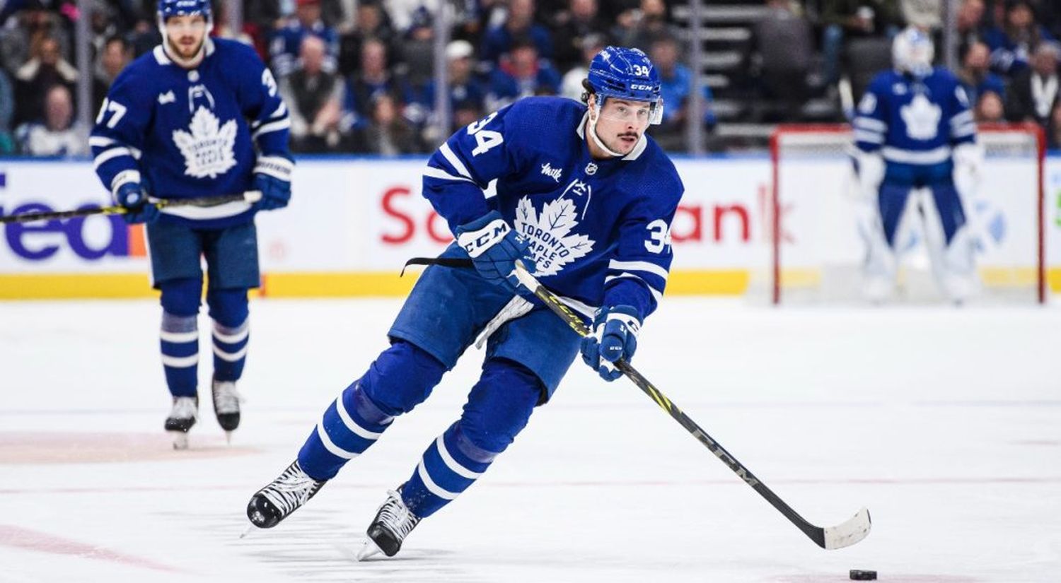 Auston Matthews, the Maple Leafs' star, has his sights set on the 'Rocket' Richard Trophy after reaching the 100-point milestone