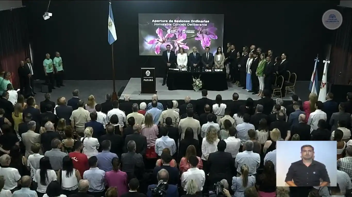 En VIVO: apertura de sesiones ordinarias del Concejo Deliberante de Paraná