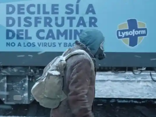 Lysoform es una de las marcas que aparecen en El Eternauta