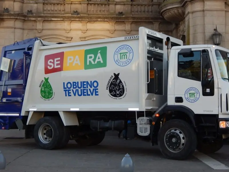Recolección de residuos en Año Nuevo