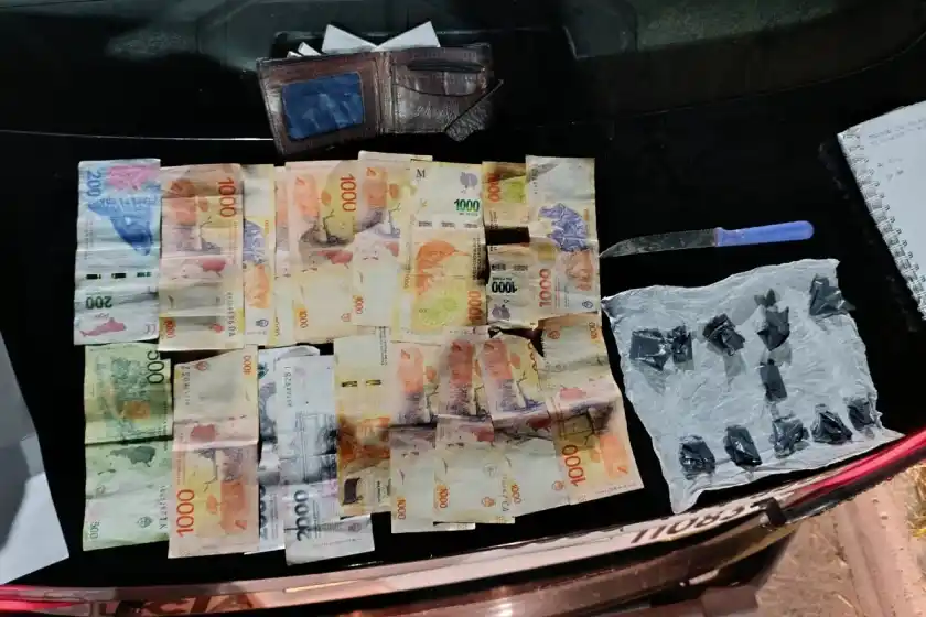 Material secuestrado.