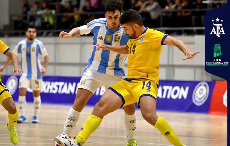Futsal: La Selección argentina goleó a Kazajistán y jugará la semifinal ante Francia