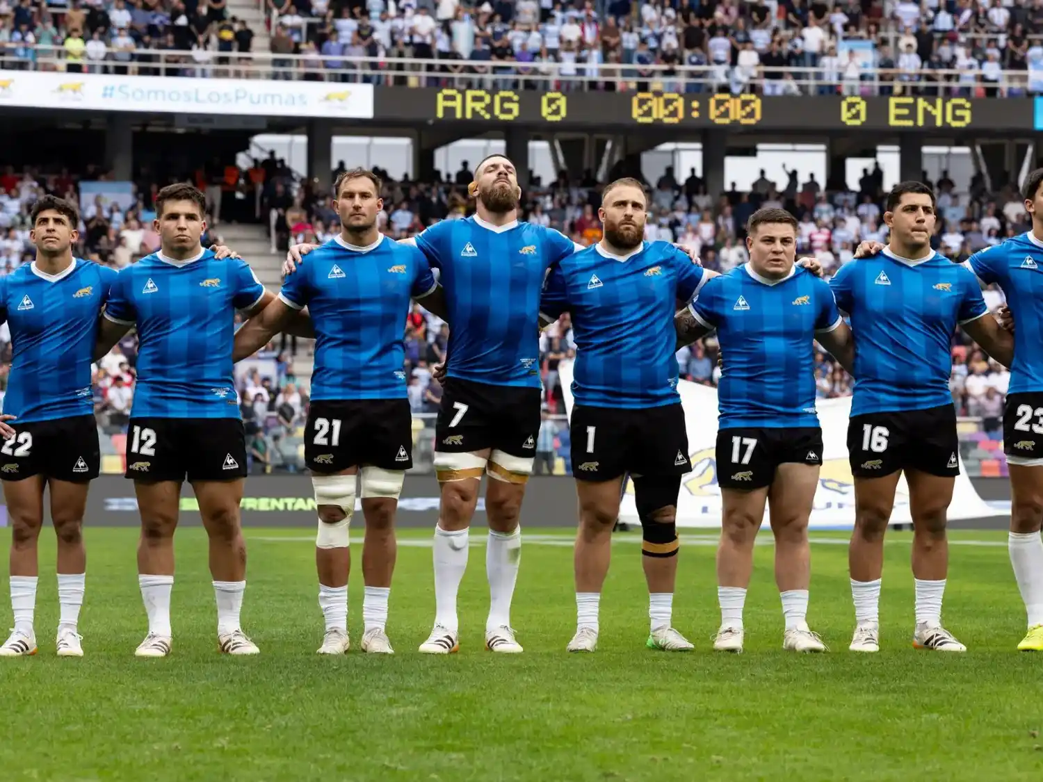 Con Vivas como titular, Los pumas perdieron  con Inglaterra en Santiago del Estero. Foto: Los Pumas