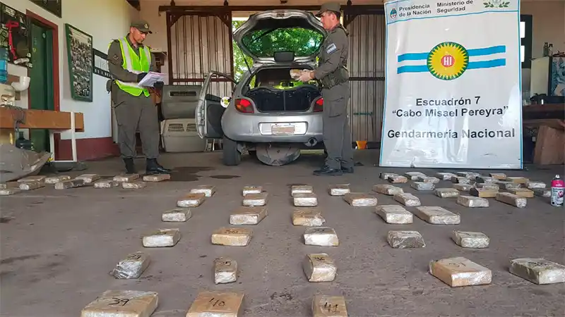 Secuestraron 166 kilos de droga en la Ruta 14: Estaba oculta en la carrocería