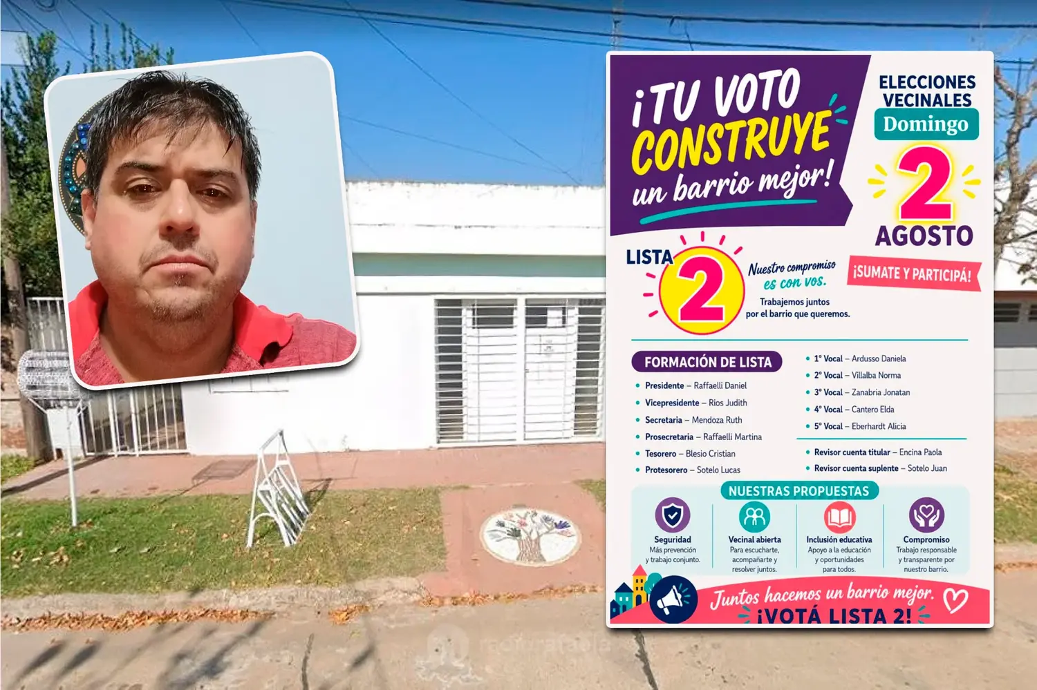 Elecciones vecinales barrio Villa Dominga | Las propuestas de la lista 2 de Daniel Raffaelli: "Buscamos transparencia"