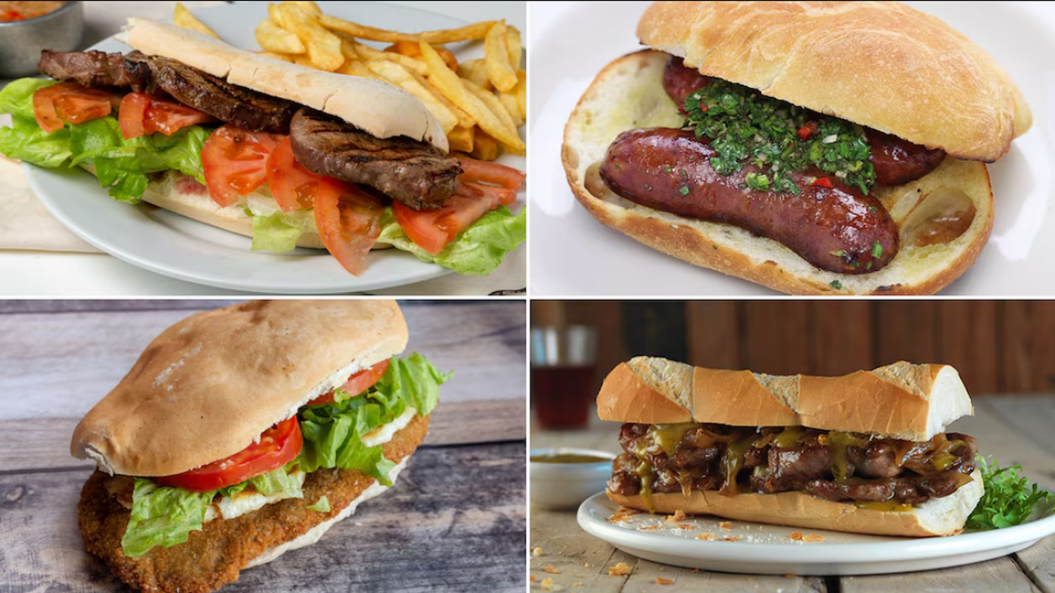 Cuatro sándwiches argentinos aparecen entre los 50 mejores del mundo, según Taste Atlas