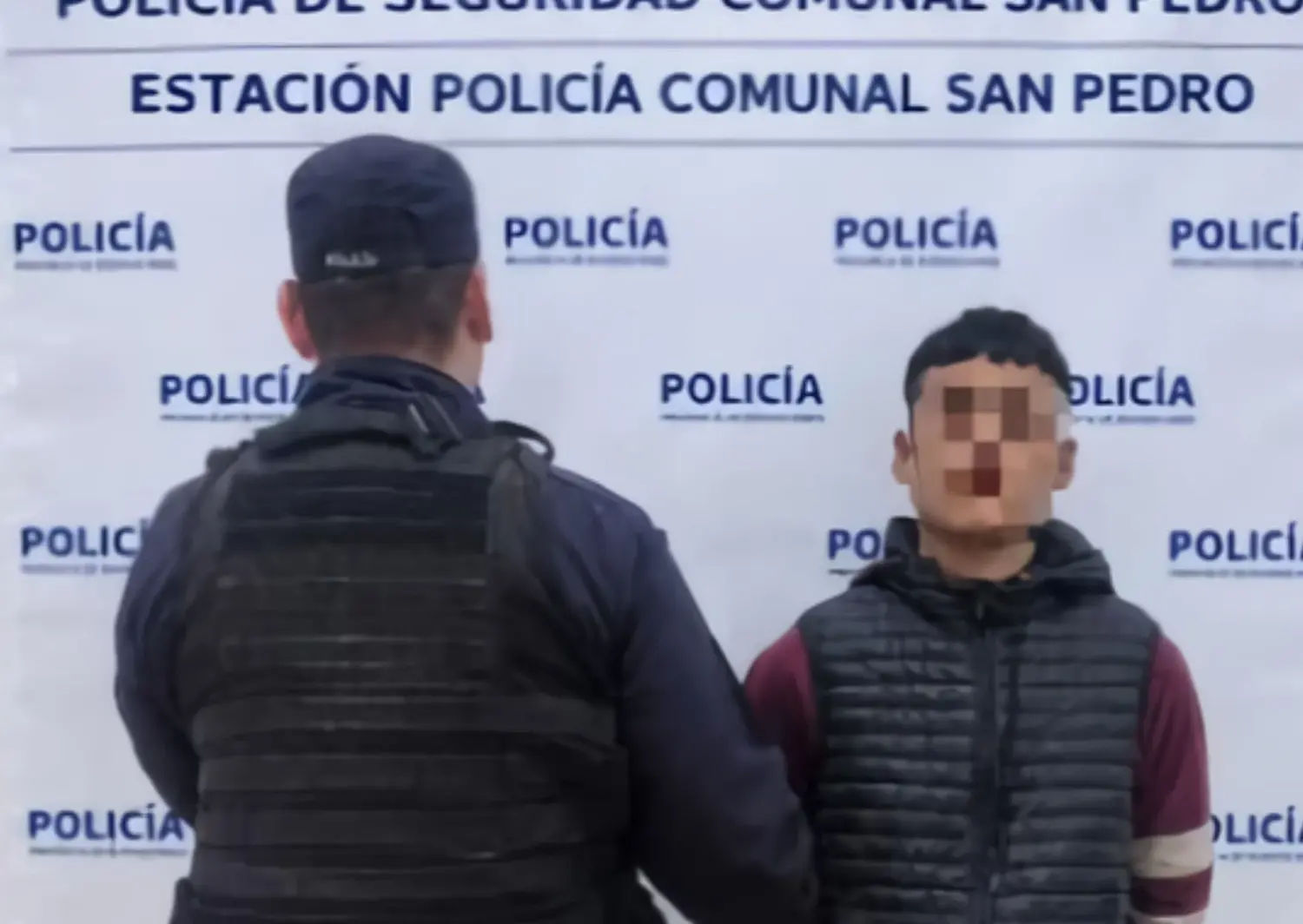 El sujeto fue trasladado a la Comisaría.