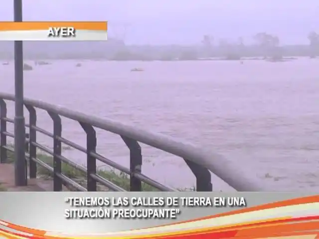 “Temos las calles de tierra en una situación preocupante”