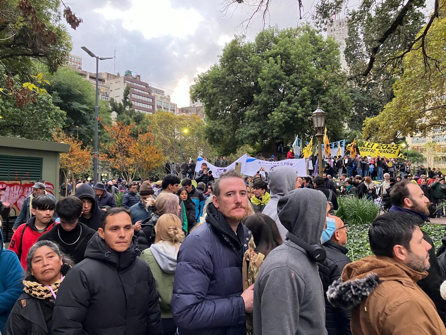 Una multitud acudió a la presentación del nuevo libro de Milei.