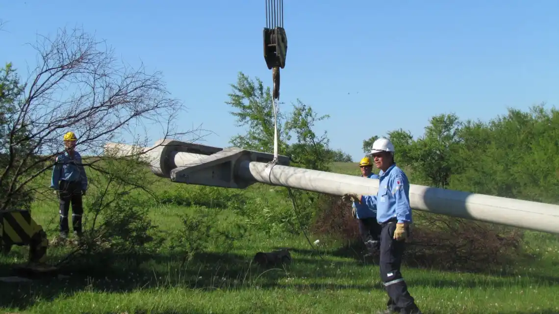 Construirán una línea aérea de media tensión entre María Teresa y San Gregorio