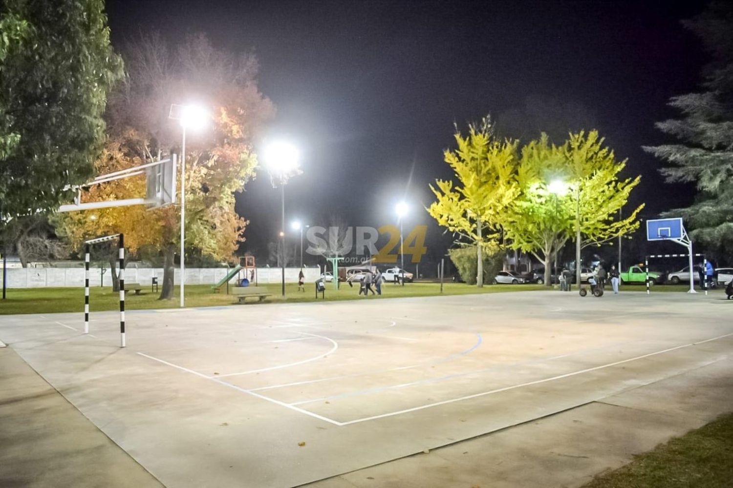 Barrio Villa Casey: la plaza Soberanía Nacional ya cuenta con su nuevo sistema de iluminación led