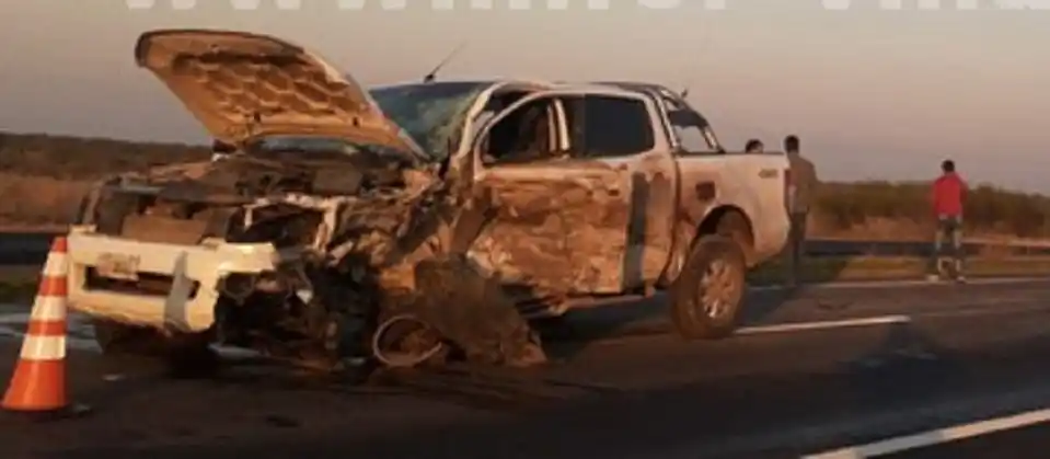 Otro choque en Ruta 18: esta vez chocaron dos camiones y una camioneta