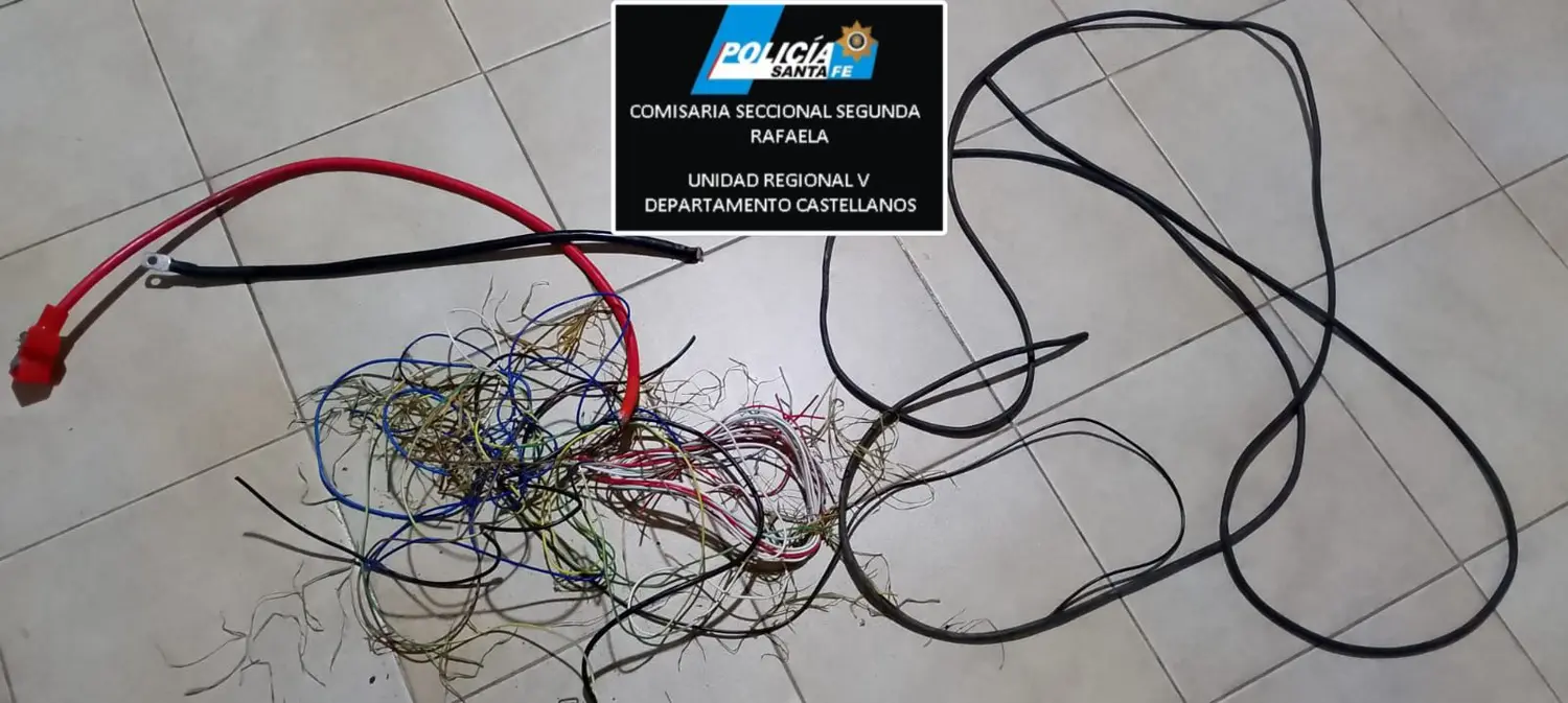 Atraparon a un sospechoso por el robo de cables de un transformador y una batería