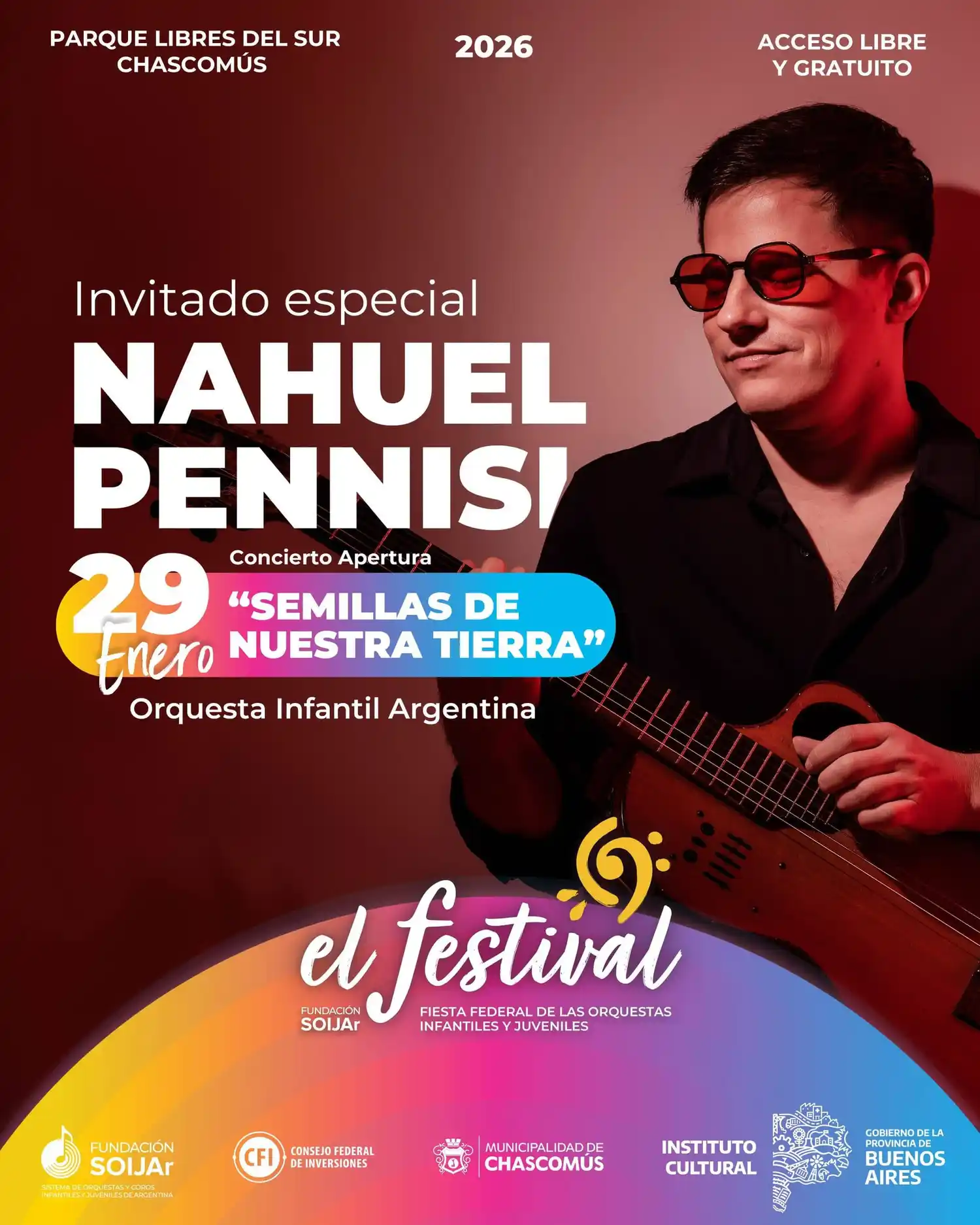 El Parque de los Libres del Sur concentrará propuestas culturales y recreativas durante “El Festival”