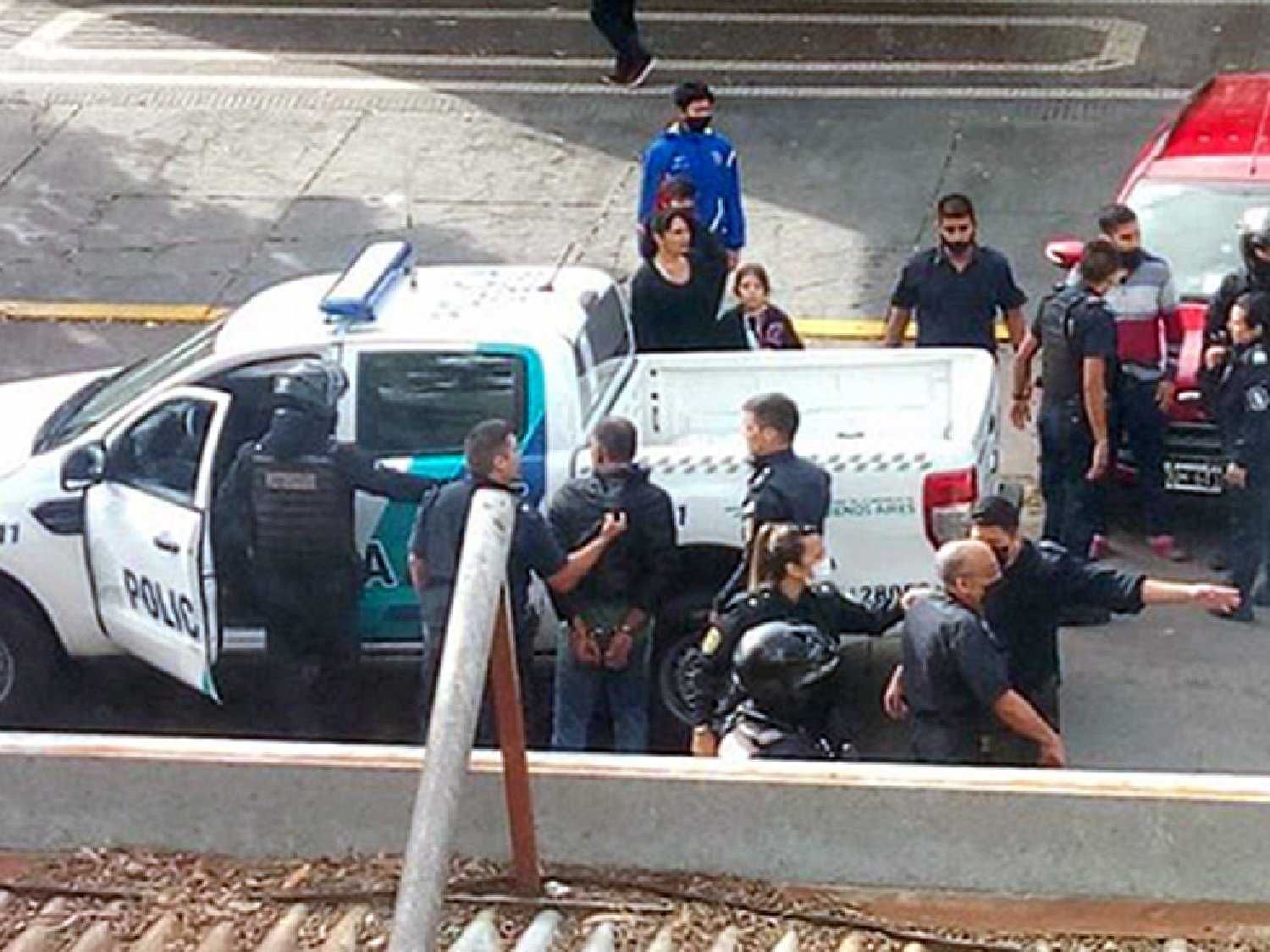 Detuvieron al Pata Medina tras un enfrentamiento con policías y un sector de la Uocra en La Plata
