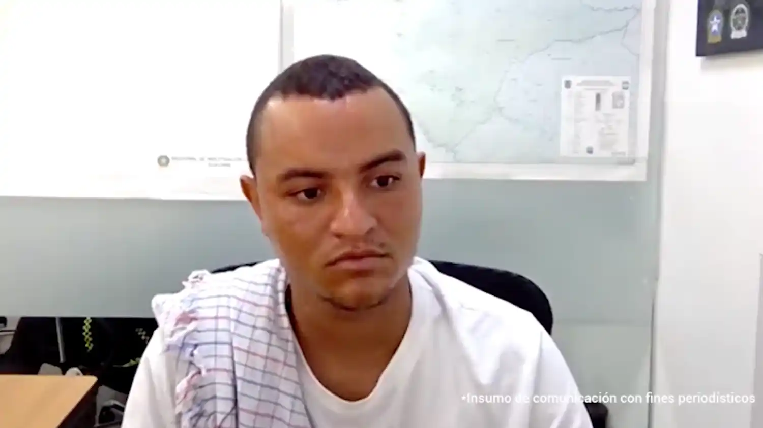 Imágenes de la audiencia de medida de aseguramiento de alias Cartulina.