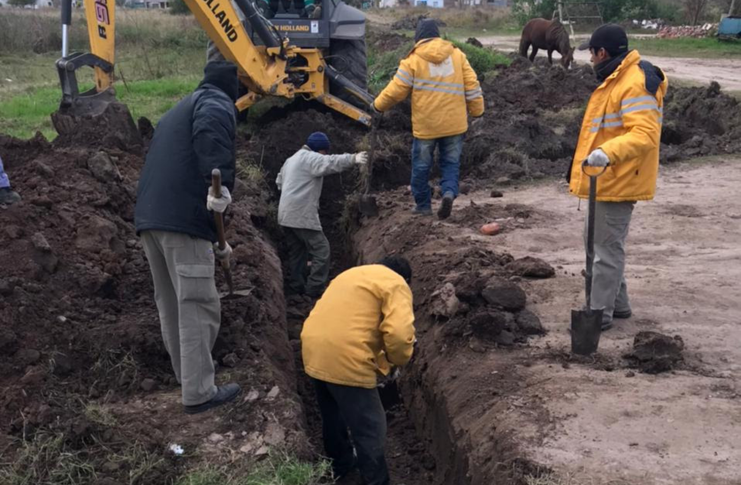 Culminaron los trabajos hídricos en Cabaña Leiva y prosiguen los de Sabalito